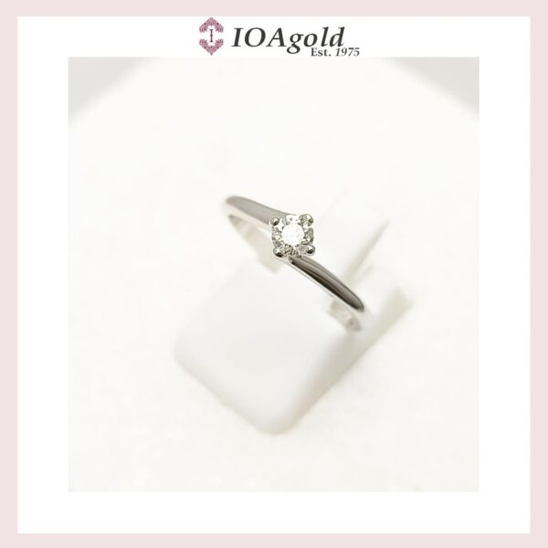 White gold 18κ proposal ring-M.R.DA-7