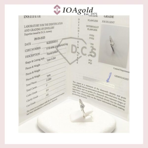 White gold 18κ proposal ring-M.R.DA-7