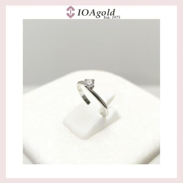 White gold 18κ proposal ring-M.R.DA-7