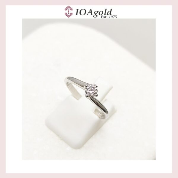 White gold 18κ proposal ring-M.R.DA-7