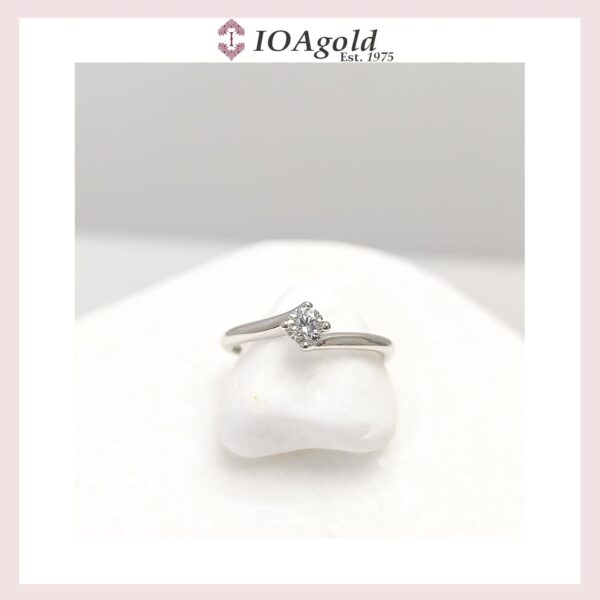 White gold 18κ proposal ring-M.R.DA-7