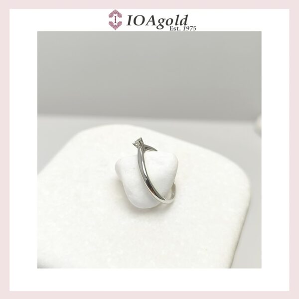 White gold 18κ proposal ring-M.R.DA-8