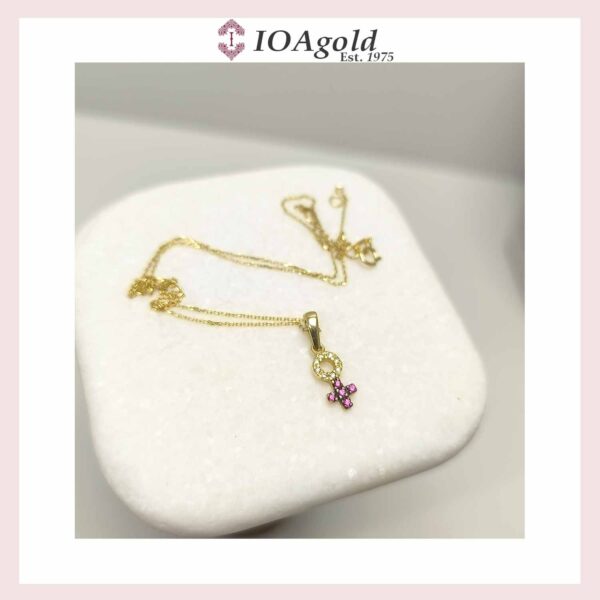 Female gender symbol pendant