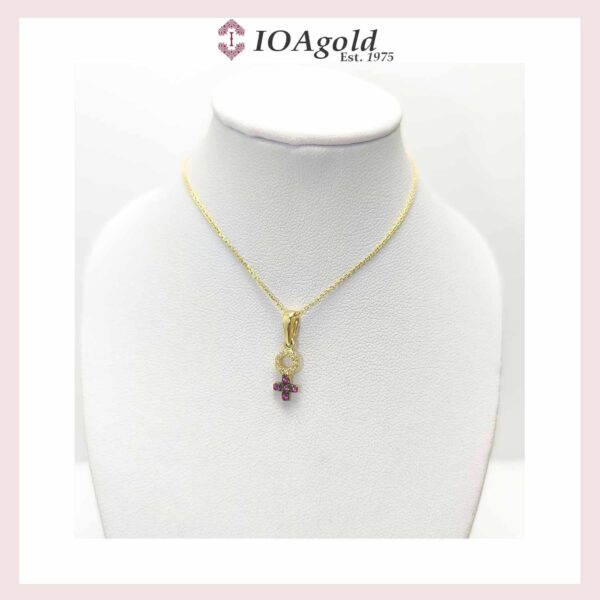 Female gender symbol pendant
