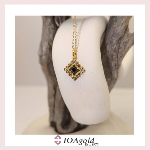Gold pendant – Psw1.b-black