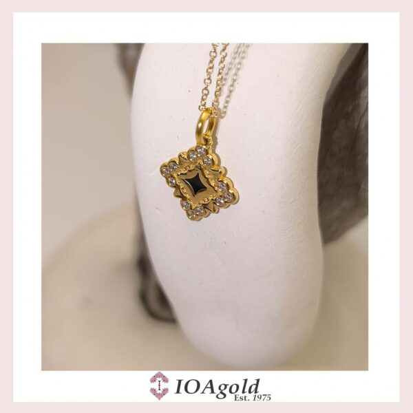 Gold pendant – Psw1.b-black
