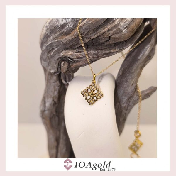 Gold pendant – Psw2.b-white