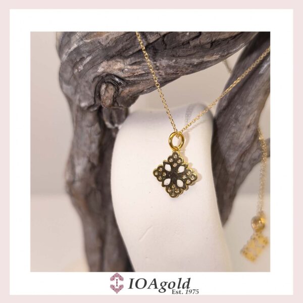 Gold pendant – Psw2.b-white