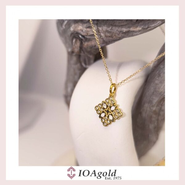 Gold pendant – Psw2.b-white