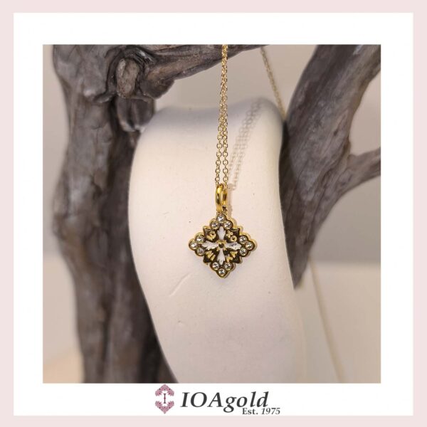 Gold pendant – Psw3.b-white