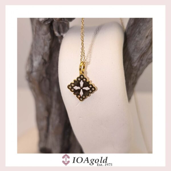 Gold pendant – Psw3.b-white