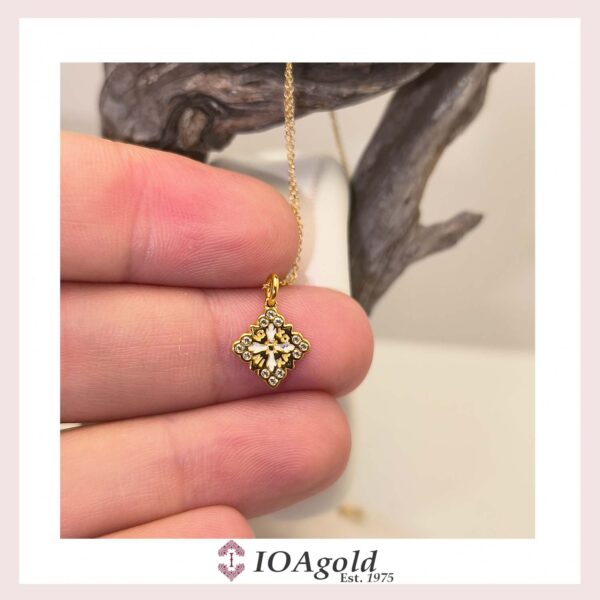 Gold pendant – Psw3.b-white
