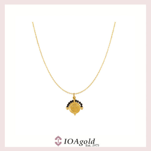 Christian Byzantium pendant/earrings ”Constantinato” – gold 14k -sku No167